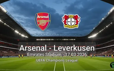 Arsenal vs Leverkusen Emirates Stadium - 17 03 2026 UEFA Champions League