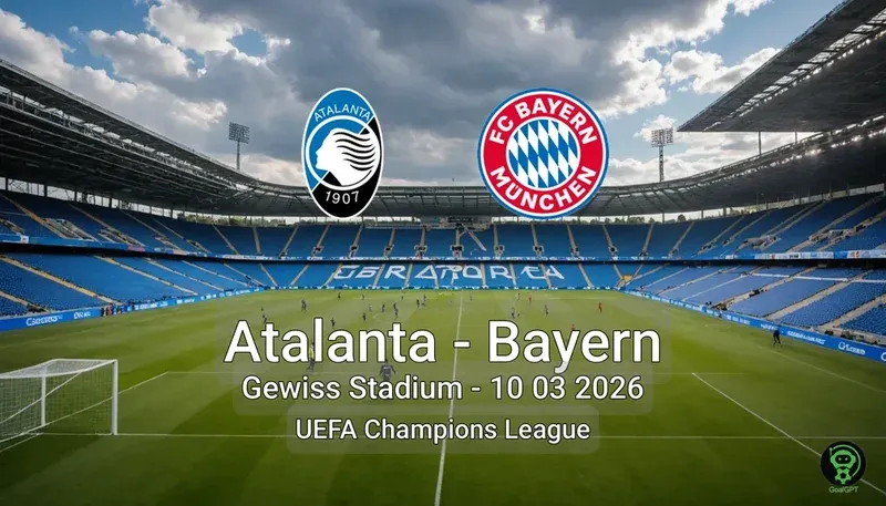 Atalanta vs Bayern Gewiss Stadium - 10 03 2026 UEFA Champions League