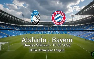 Atalanta vs Bayern Gewiss Stadium - 10 03 2026 UEFA Champions League