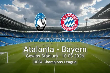 Atalanta vs Bayern Gewiss Stadium - 10 03 2026 UEFA Champions League