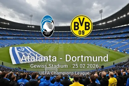 Atalanta vs Dortmund Gewiss Stadium - 25 02 2026 UEFA Champions League