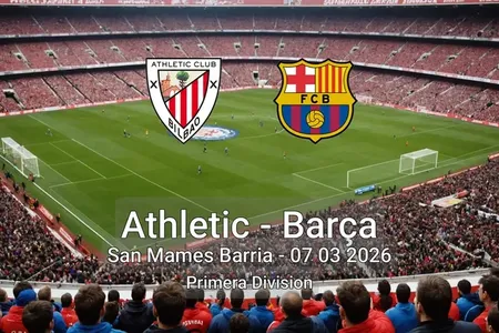 Athletic vs Barça San Mames Barria - 07 03 2026 Primera Division