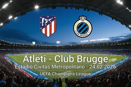 Atleti vs Club Brugge Estadio Cívitas Metropolitano - 24 02 2026 UEFA Champions League