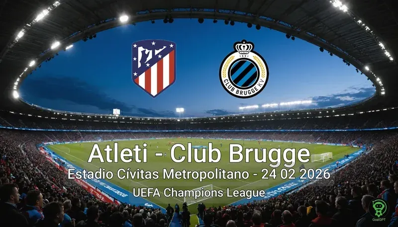 Atleti vs Club Brugge Estadio Cívitas Metropolitano - 24 02 2026 UEFA Champions League