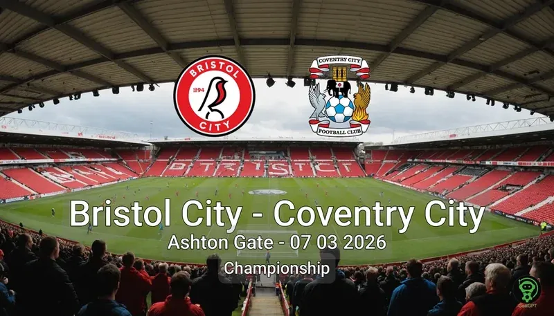 Bristol City vs Coventry City Ashton Gate - 07 03 2026 Championship
