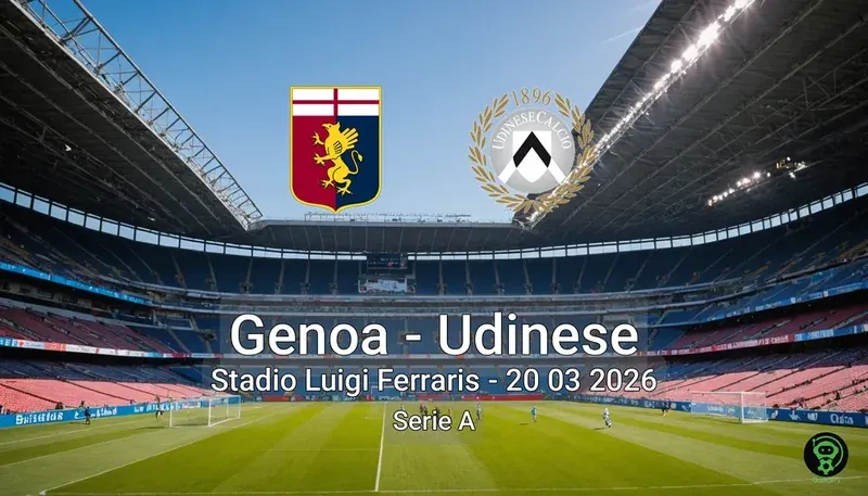 Genoa vs Udinese Stadio Luigi Ferraris - 20 03 2026 Serie A