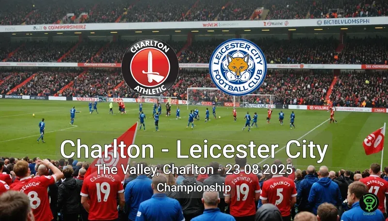 Charlton vs Leicester City The Valley, Charlton – 23 08 2025 Championship