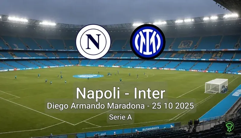 Napoli vs Inter Diego Armando Maradona – 25 10 2025 Serie A