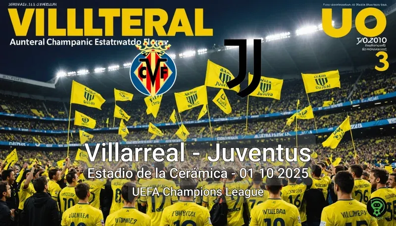 Villarreal vs Juventus Estadio de la Cerámica – 01 10 2025 UEFA Champions League