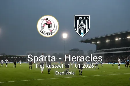 Sparta vs Heracles Het Kasteel – 11 01 2026 Eredivisie