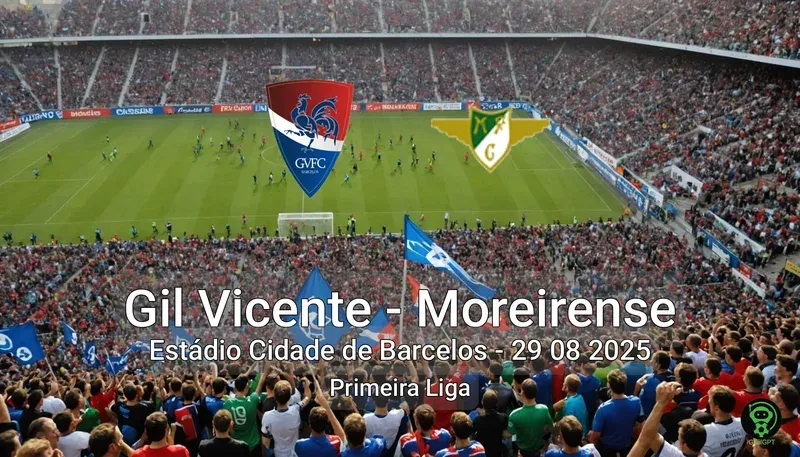 Gil Vicente vs Moreirense Estádio Cidade de Barcelos – 29 08 2025 Primeira Liga