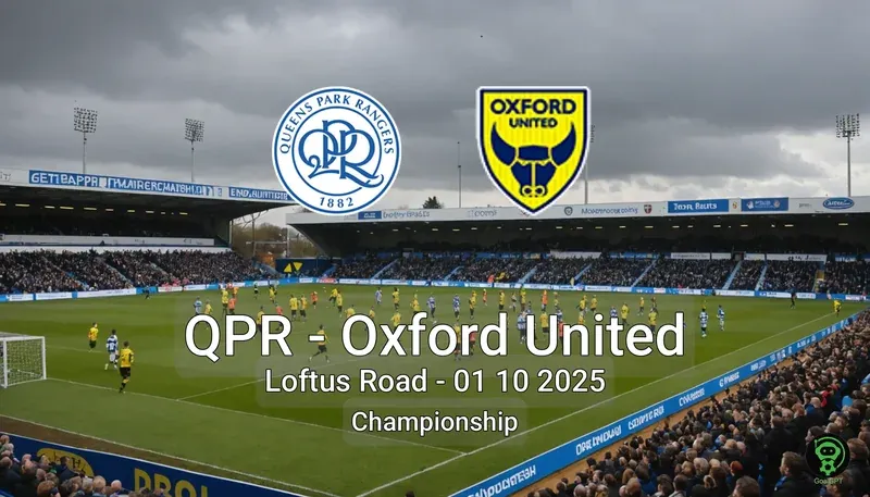 QPR vs Oxford United Loftus Road – 01 10 2025 Championship