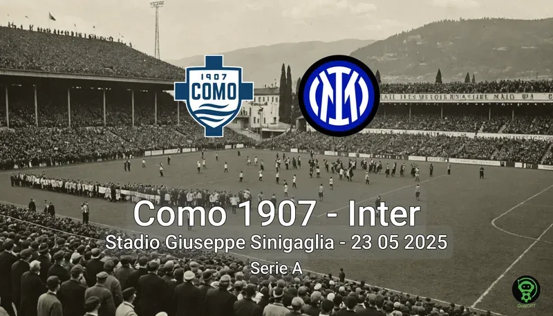 Como 1907 vs Inter Stadio Giuseppe Sinigaglia – 23 05 2025 Serie A