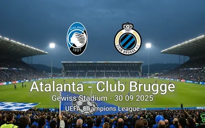 Atalanta vs Club Brugge Gewiss Stadium – 30 09 2025 UEFA Champions League