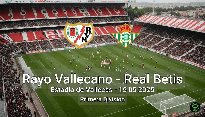 Rayo Vallecano vs Real Betis Estadio de Vallecas – 15 05 2025 Primera Division