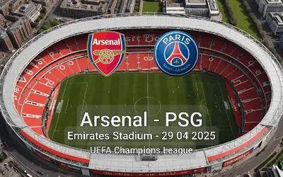 Arsenal vs PSG Emirates Stadium – 29 04 2025 UEFA Champions League