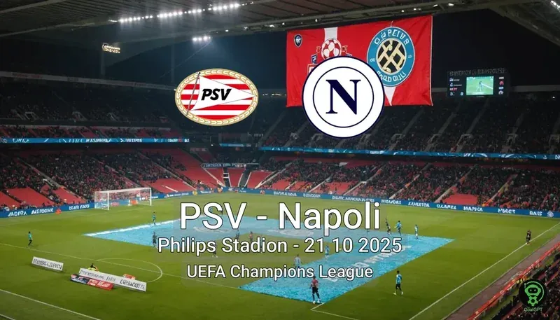 PSV vs Napoli Philips Stadion – 21 10 2025 UEFA Champions League