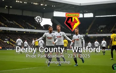 Derby County vs Watford Pride Park Stadium – 22 11 2025 Championship