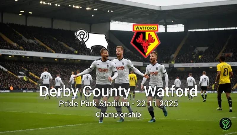 Derby County vs Watford Pride Park Stadium – 22 11 2025 Championship