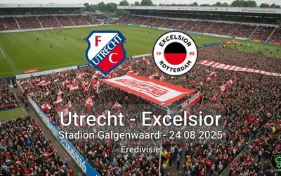 Utrecht vs Excelsior Stadion Galgenwaard – 24 08 2025 Eredivisie