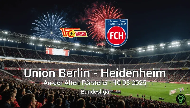 Union Berlin vs Heidenheim An der Alten Försterei – 10 05 2025 Bundesliga