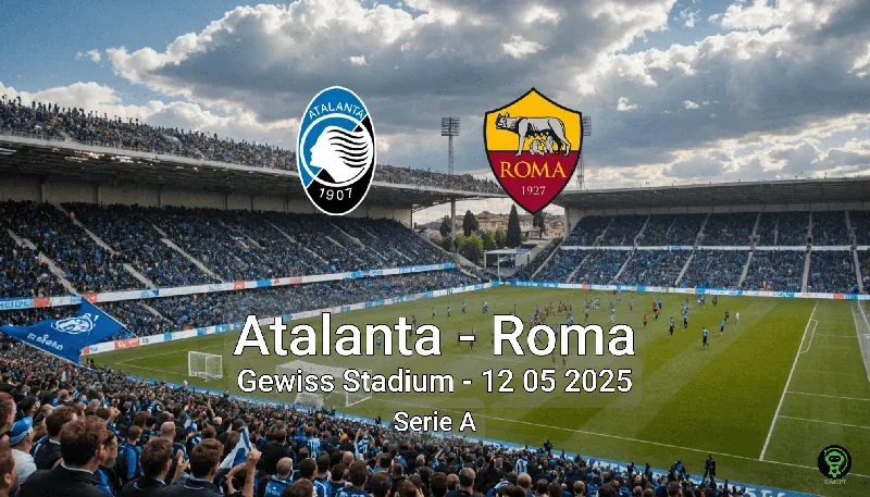 Atalanta vs Roma Gewiss Stadium – 12 05 2025 Serie A