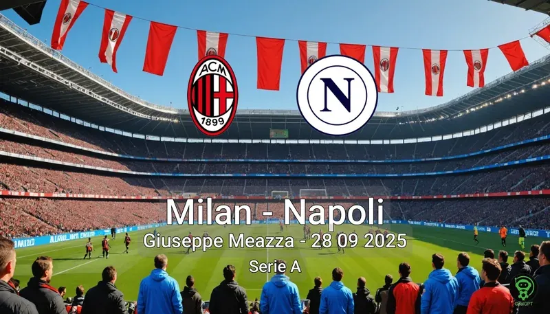 Milan vs Napoli Giuseppe Meazza – 28 09 2025 Serie A