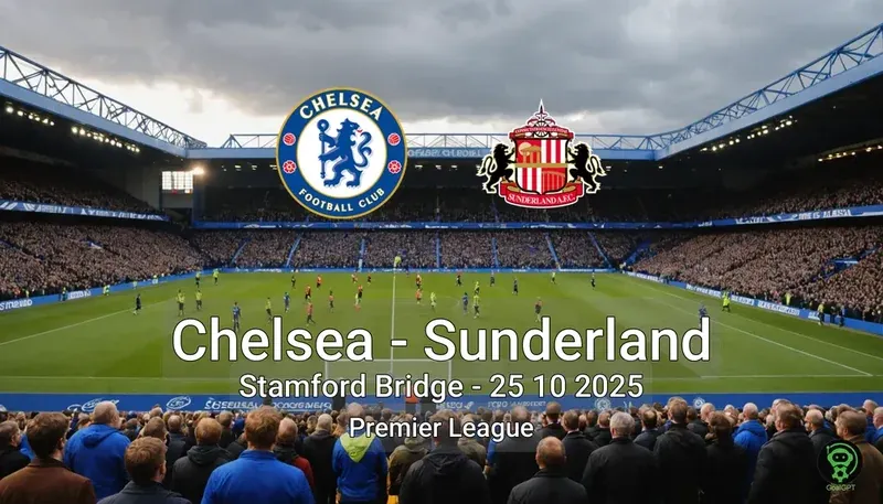 Chelsea vs Sunderland Stamford Bridge – 25 10 2025 Premier League