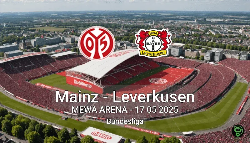 Mainz vs Leverkusen MEWA ARENA – 17 05 2025 Bundesliga