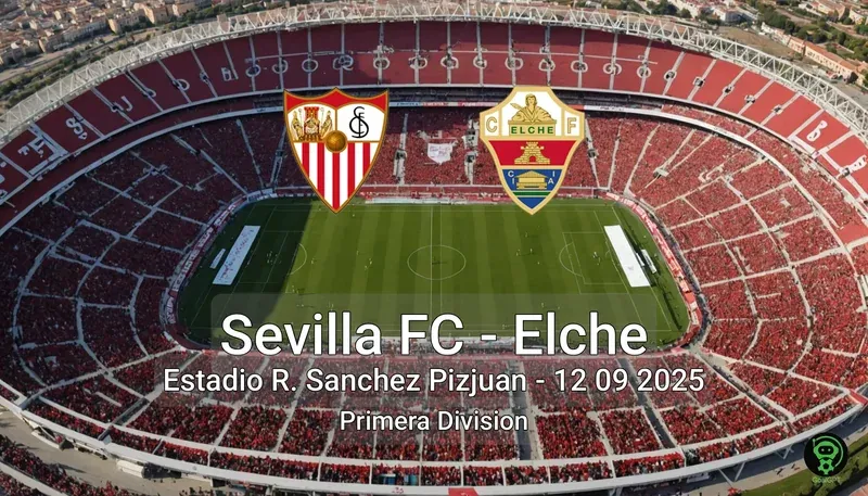 Sevilla FC vs Elche Estadio R. Sanchez Pizjuan – 12 09 2025 Primera Division
