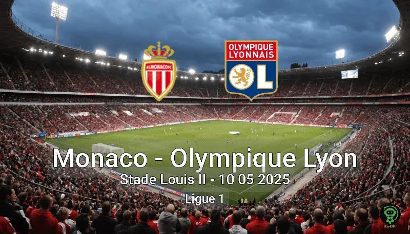 Monaco vs Olympique Lyon Stade Louis II – 10 05 2025 Ligue 1