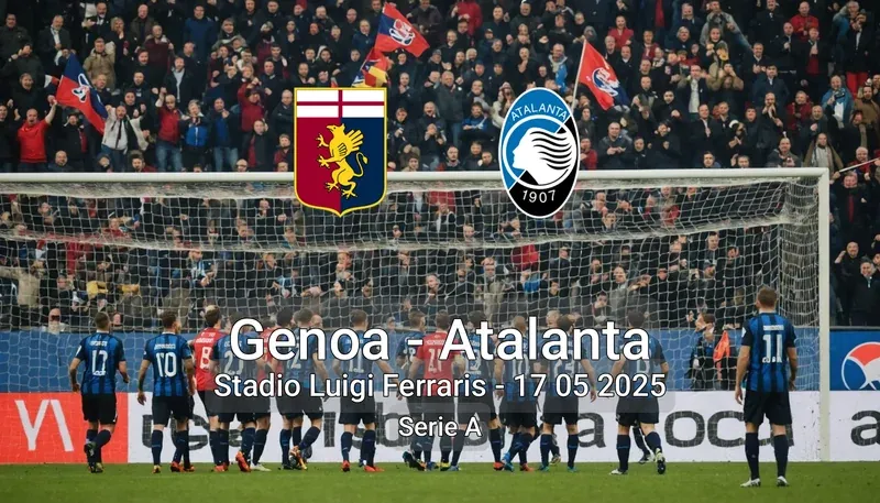 Genoa vs Atalanta Stadio Luigi Ferraris – 17 05 2025 Serie A