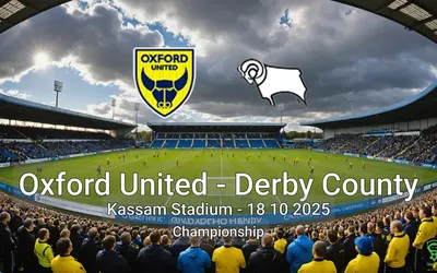 Oxford United vs Derby County Kassam Stadium – 18 10 2025 Championship