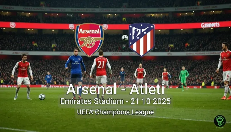 Arsenal vs Atleti Emirates Stadium – 21 10 2025 UEFA Champions League