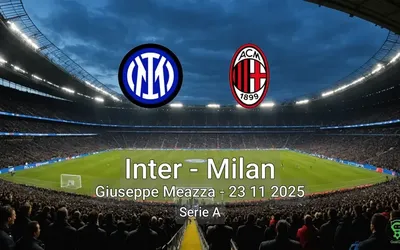 Inter vs Milan Giuseppe Meazza – 23 11 2025 Serie A