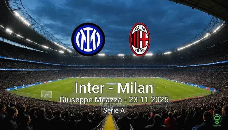 Inter vs Milan Giuseppe Meazza – 23 11 2025 Serie A