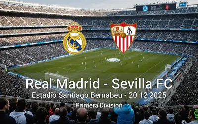 Real Madrid vs Sevilla FC Estadio Santiago Bernabeu – 20 12 2025 Primera Division