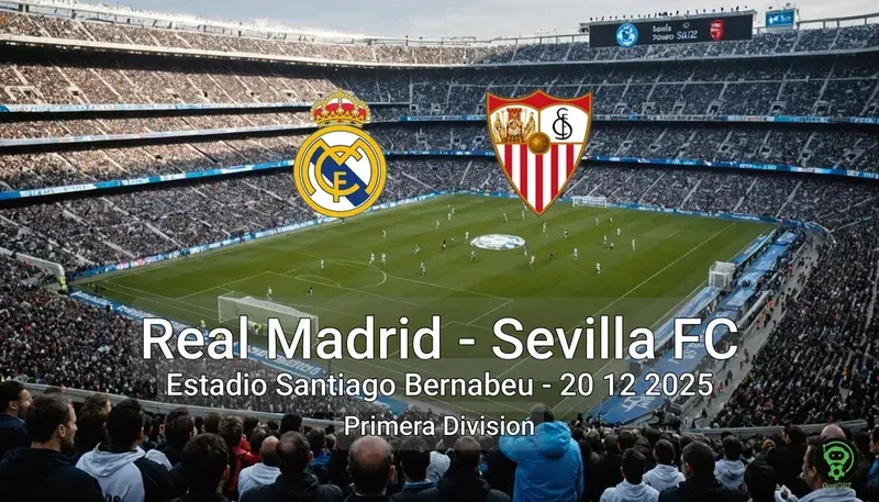Real Madrid vs Sevilla FC Estadio Santiago Bernabeu – 20 12 2025 Primera Division
