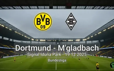 Dortmund vs M’gladbach Signal Iduna Park – 19 12 2025 Bundesliga
