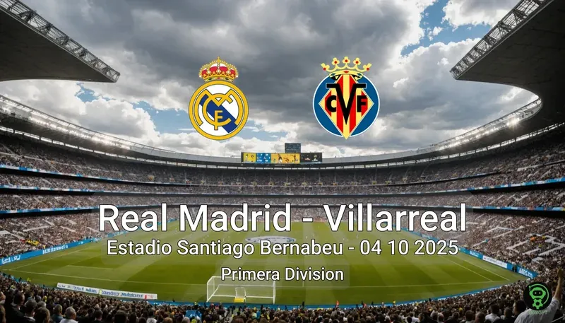 Real Madrid vs Villarreal Estadio Santiago Bernabeu – 04 10 2025 Primera Division