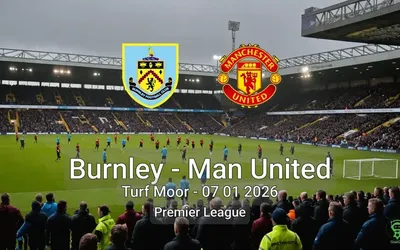 Burnley vs Man United Turf Moor – 07 01 2026 Premier League
