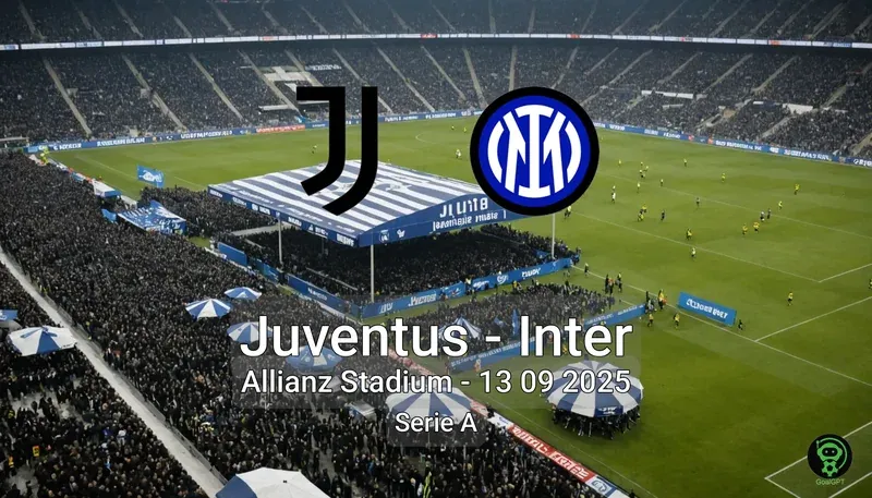 Juventus vs Inter Allianz Stadium – 13 09 2025 Serie A