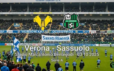 Verona vs Sassuolo Stadio Marcantonio Bentegodi – 03 10 2025 Serie A