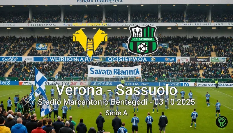 Verona vs Sassuolo Stadio Marcantonio Bentegodi – 03 10 2025 Serie A