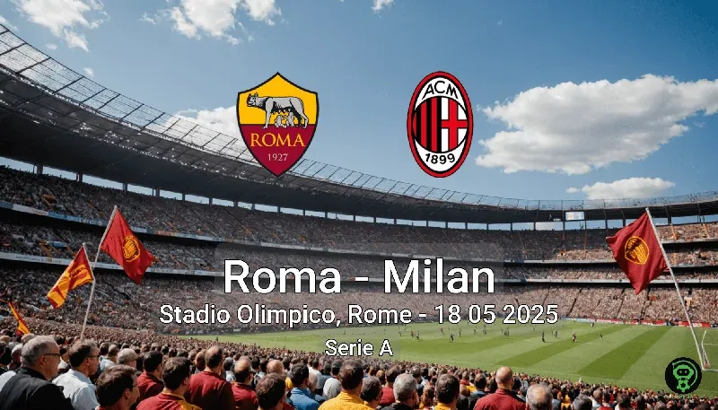 Roma vs Milan Stadio Olimpico, Rome – 18 05 2025 Serie A