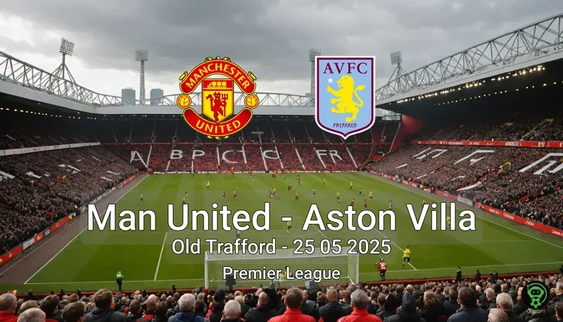 Man United vs Aston Villa Old Trafford – 25 05 2025 Premier League