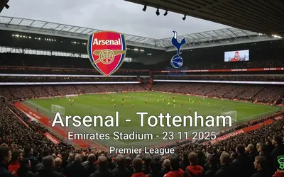 Arsenal vs Tottenham Emirates Stadium – 23 11 2025 Premier League