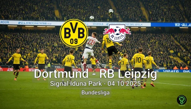 Dortmund vs RB Leipzig Signal Iduna Park – 04 10 2025 Bundesliga