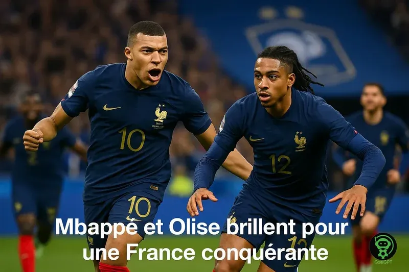 Mbappé et Olise brillent pour une France conquérante
