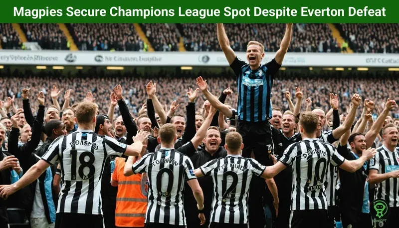 Magpies Secure Champions League Spot Despite Everton Defeat